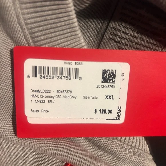 HUGO Men's Gray Sweater new‎ - Picture 5 of 6